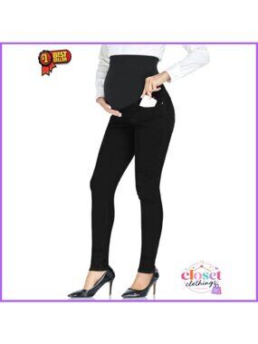 Maternity Over Belly Skinny Stretchy Denim Jeans Comfy Slim Pregnancy Pants